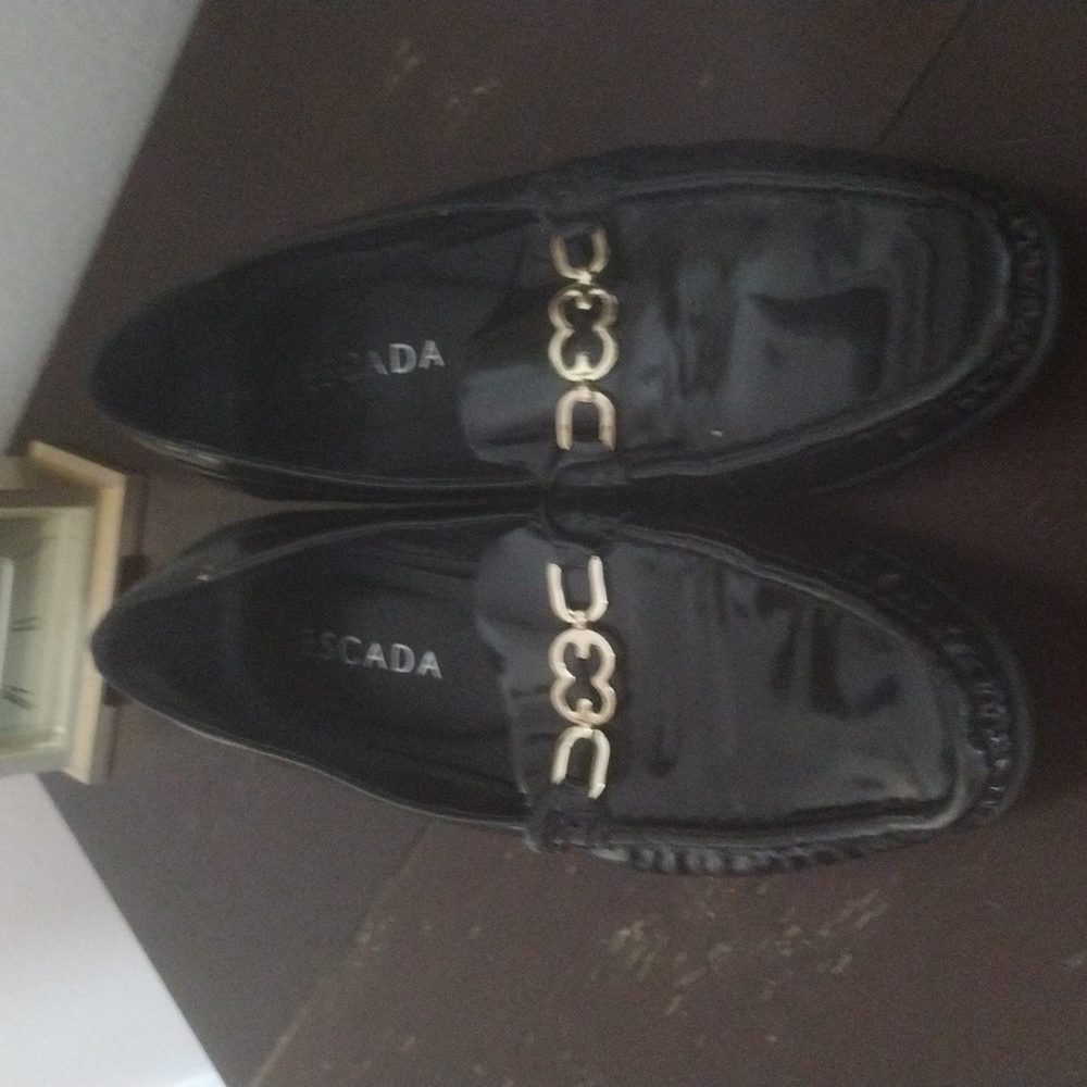 Escada Patent Leather Loafers Size 8